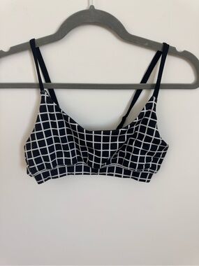 Forever 21 Black & White Grid Bralette
